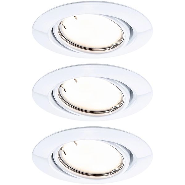 Paulmann LED Einbauleuchte »Base 3x430lm 230V«, 3 flammig, Zigbee Basisset günstig online kaufen
