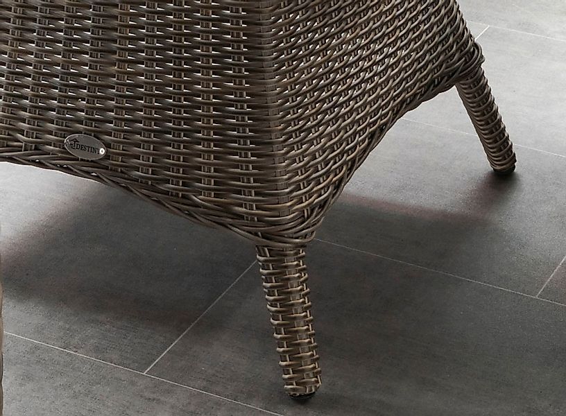 Destiny Gartentisch »»LUNA Tisch««, (Ø100x75 cm), Aluminium, Polyrattan günstig online kaufen