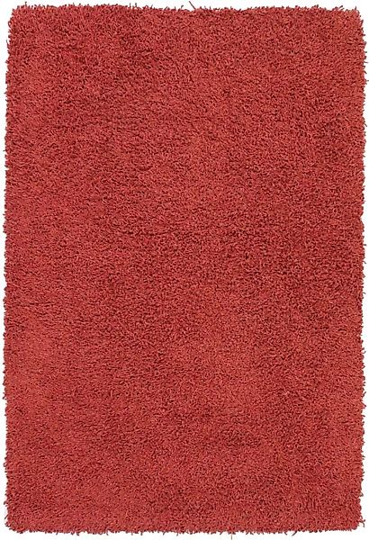 morgenland Wollteppich »Shaggy Teppich handgewebt rot«, rechteckig günstig online kaufen