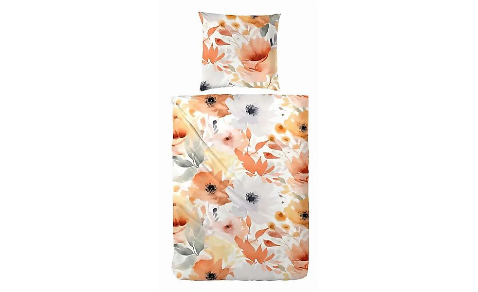 Biber Bettwäsche-Set   ¦ gelb ¦ Maße (cm): B: 135 H: 1 Bettwaren > Bettwäsc günstig online kaufen