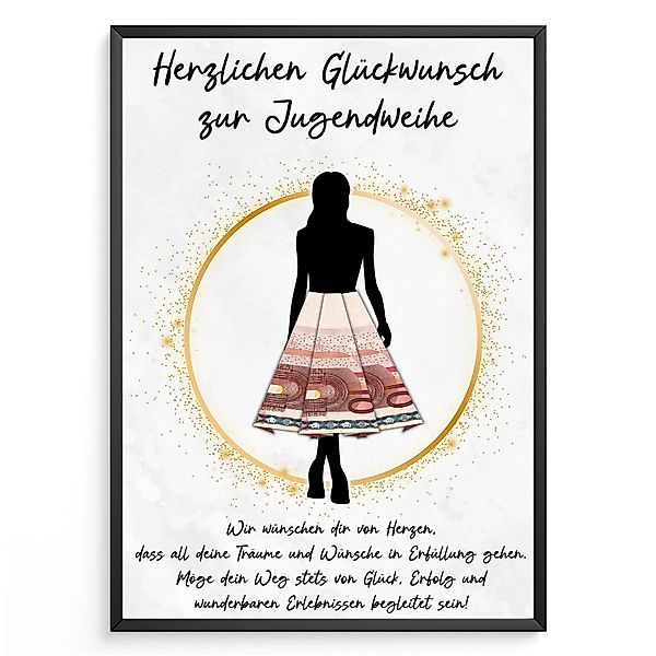 Tigerlino Poster Geldgeschenk Jugendweihe Geschenkidee Mädchen günstig online kaufen