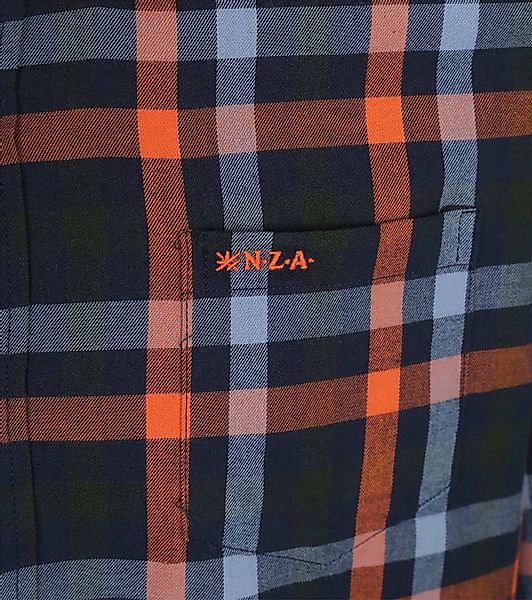 NZA Hemd Westküste Flanell Kariert Blau - Größe M günstig online kaufen