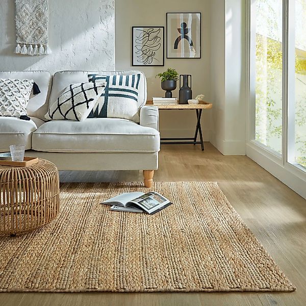 FLAIR RUGS Teppich »Drew Stripe, mit Flechtmuster«, rechteckig, 3 mm Höhe, günstig online kaufen