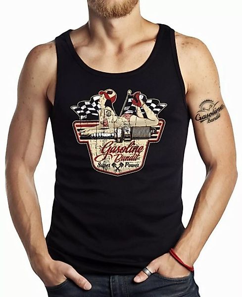 GASOLINE BANDIT® Tanktop Rockabilly Hot Rod Muskel-Shirt: Superpower günstig online kaufen