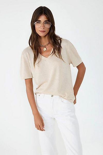 No Matter What T-Shirt Glitzer V-Ausschnitt günstig online kaufen