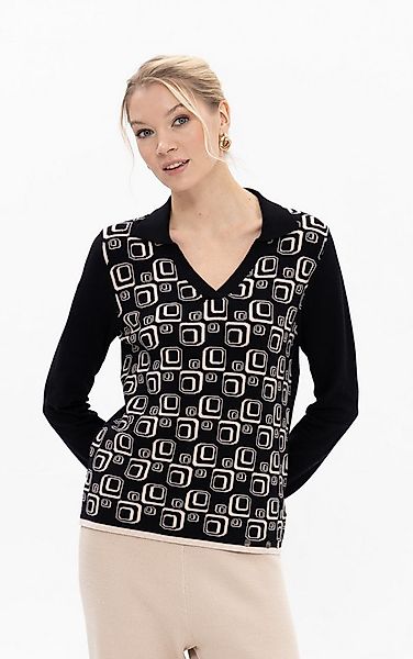 Passioni Strickpullover mit Polokragen günstig online kaufen