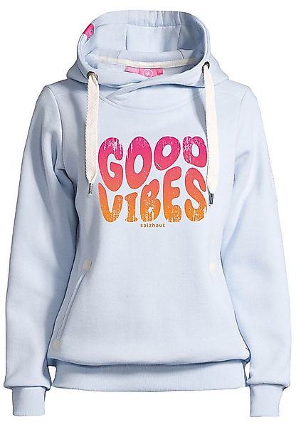 salzhaut Hoodie SÜNN - GOOD VIBES Damen Tailliert günstig online kaufen