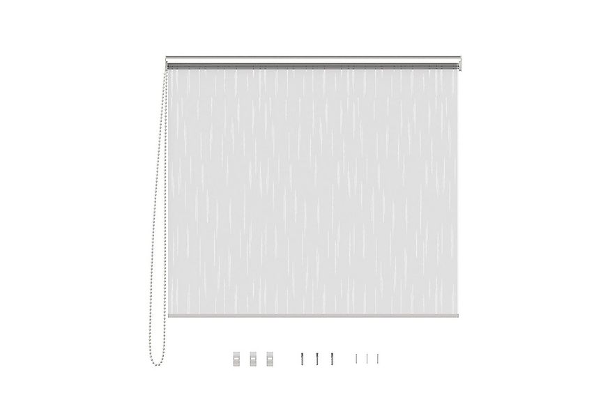 Aquabad® Duschrollo Vaskaflex Badewannenrollo Breite 140 cm, Muster: Tropfe günstig online kaufen