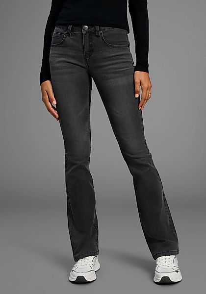 Arizona Bootcut-Jeans "Shaping", bootcut, Kontrastnähte, Used-Look-Waschung günstig online kaufen