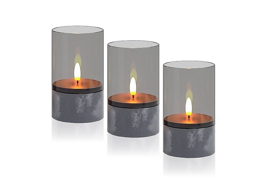 kisidus LED-Kerze Flammenlose LED Kerzen (realistische flackernde Kerzen 3D günstig online kaufen