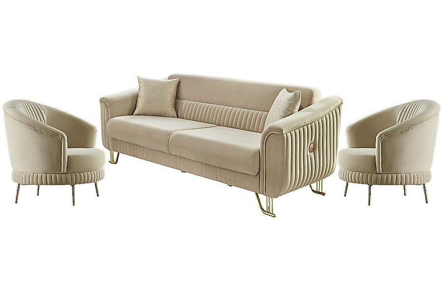 Villa Möbel Polstergarnitur Vega, (Set, 3-tlg), günstig online kaufen