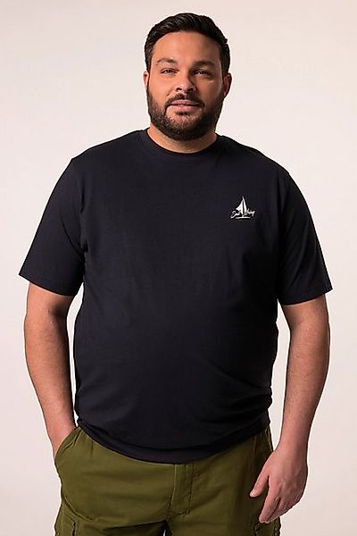 Men Plus T-Shirt Men+ T-Shirt Bauchfit Print Halbarm bis 8 XL günstig online kaufen