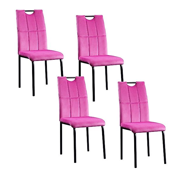 HTI-Living Esszimmerstuhl Stuhl Denton Velvet 4er-Set günstig online kaufen