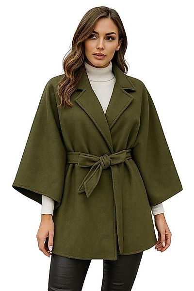 Worldclassca Poncho Worldclassca Mantel mit Gürtel Poncho Jacke Elegant Umh günstig online kaufen