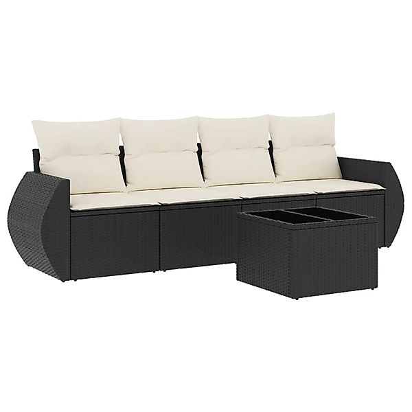 vidaXL Gartenlounge-Set 5-tlg. Garten-Sofagarnitur mit Kissen günstig online kaufen