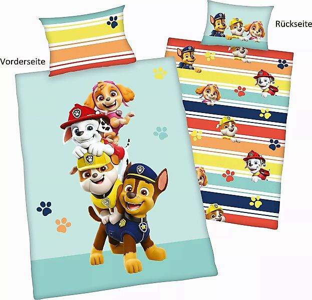 PAW PATROL Babybettwäsche Paw Patrol, Flanell, günstig online kaufen