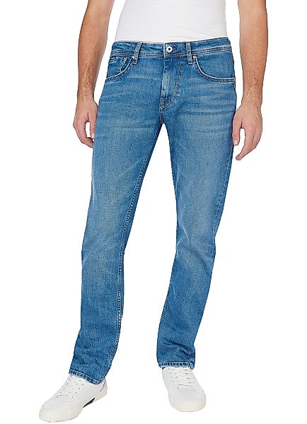 Pepe Jeans Herren Jeans CASH - Regular Fit - Blau - Medium Blue Denim günstig online kaufen