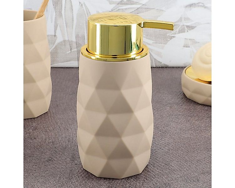 LikeKa Badaccessoire-Set Goldeffekt Seifenspender Toilettenbürste Seifensch günstig online kaufen