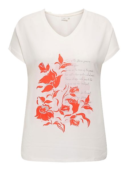 ONLY CARMAKOMA Kurzarmshirt CARVIGGA S/S O-NECK günstig online kaufen
