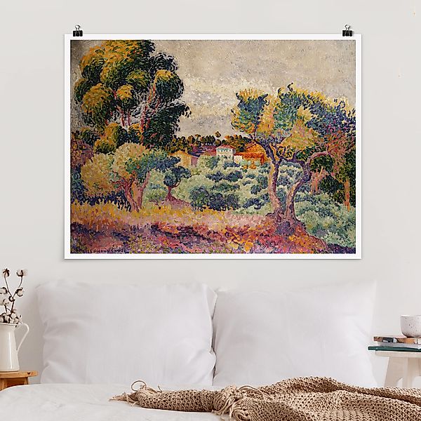 Poster - Querformat Henri Edmond Cross - Eukalyptus und Olivenhain günstig online kaufen