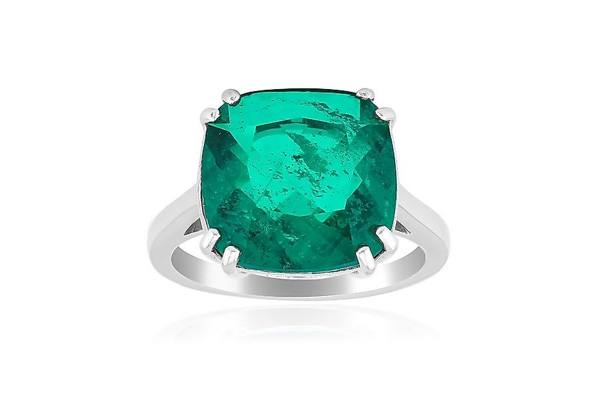 Cavill Solitärring Cavill Ring Sterlingsilber 4,45 ct grüner Quarz, Kissens günstig online kaufen