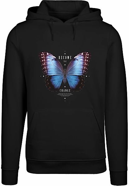 MisterTee Kapuzenpullover "MisterTee Herren Become The Change Butterfly Hoo günstig online kaufen