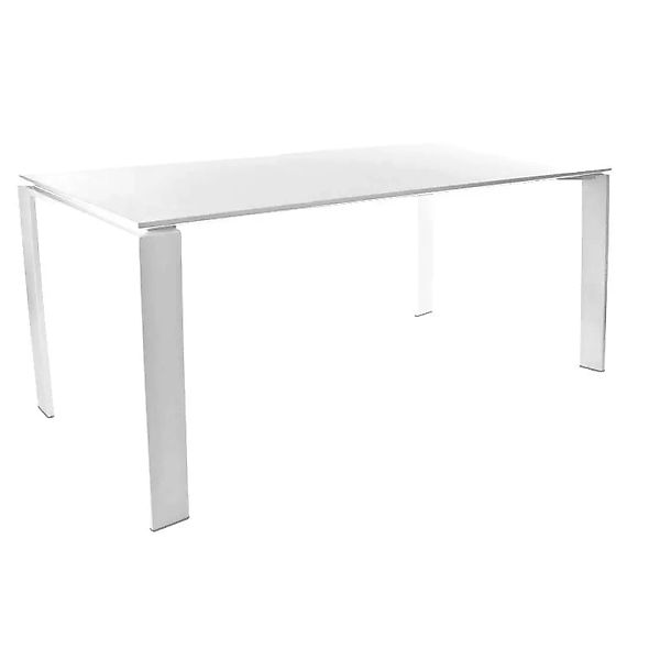 Kartell - Four Tisch 190x79x72cm - weiß/Laminat/Gestell weiß/Tischplatte we günstig online kaufen