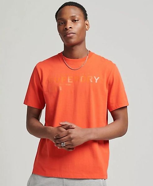 Superdry T-Shirt CODE STACKED LOGO TEE Sunset Red günstig online kaufen