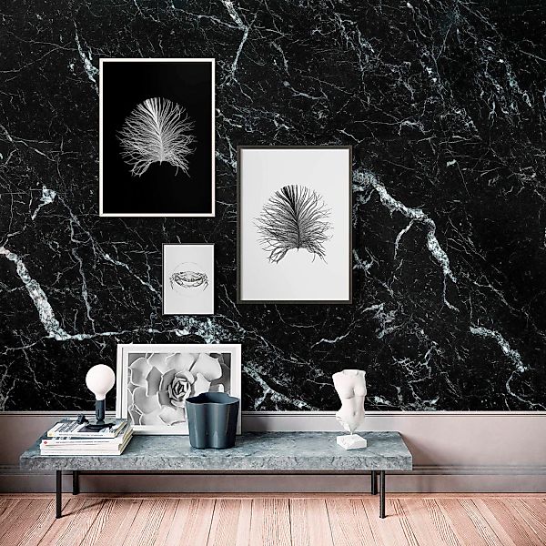 Komar Fototapete Vlies Marble Nero  400 x 250 cm günstig online kaufen