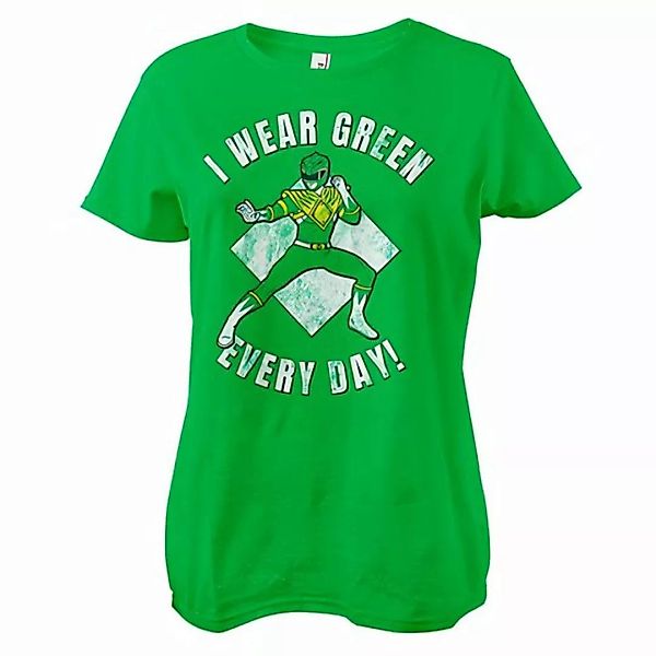 POWER RANGERS T-Shirt I Wear Green Every Day Girly Tee günstig online kaufen