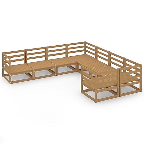 vidaXL 8-tlg Garten-Lounge-Set Massivholz Kiefer Modell 24 günstig online kaufen