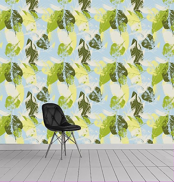 queence Vinyltapete »Isaac«, bedruckt-Motiv-botanisch-floral-gemustert-natü günstig online kaufen