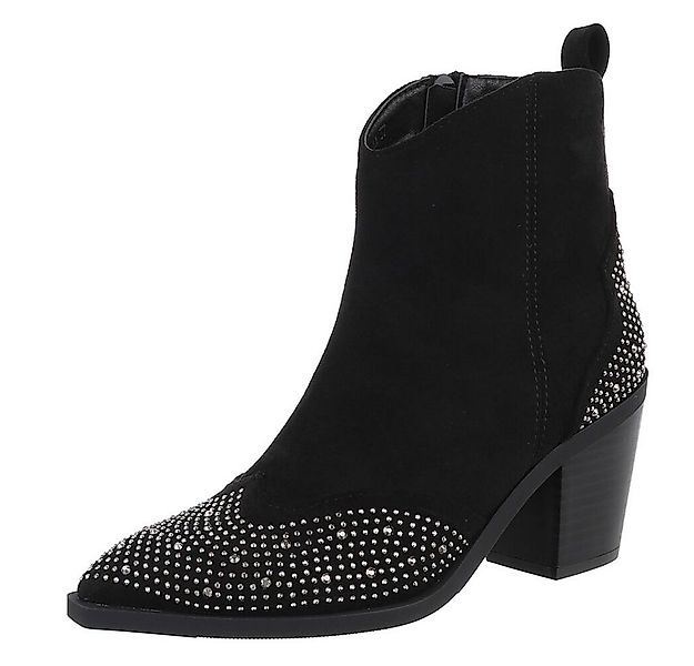 Ital-Design Damen Cowboyboots Biker Westernstiefelette (88489510) Blockabsa günstig online kaufen