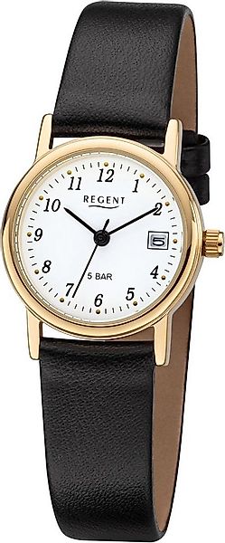 Regent Quarzuhr F-829, 7610.45.19, Armbanduhr, Damenuhr, Datum, Lederarmban günstig online kaufen