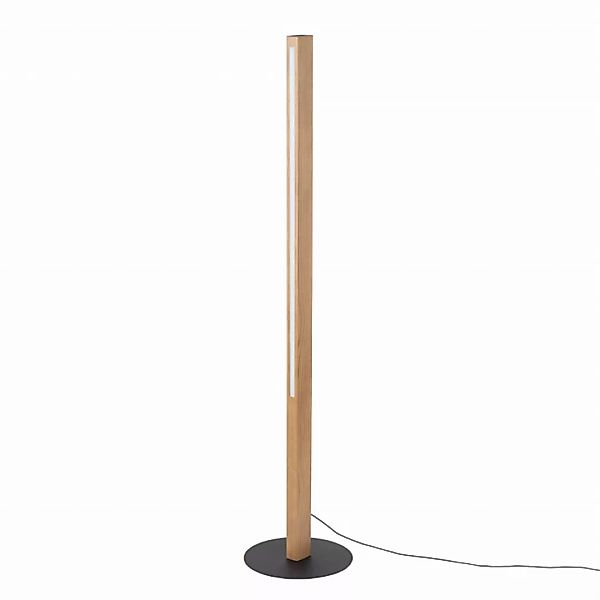 LED-Holzstehleuchte Teo, kiefer, 120 cm, Touchdimmer günstig online kaufen