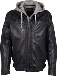 Mauritius Lederjacke "GMBraeden CF" mit kontrastfarbener Kapuzeneinsatz, Re günstig online kaufen