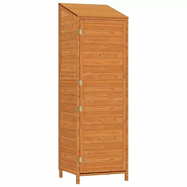 vidaXL Geräteschuppen Braun 55x52x174,5 cm Massivholz Tanne 1156738 günstig online kaufen