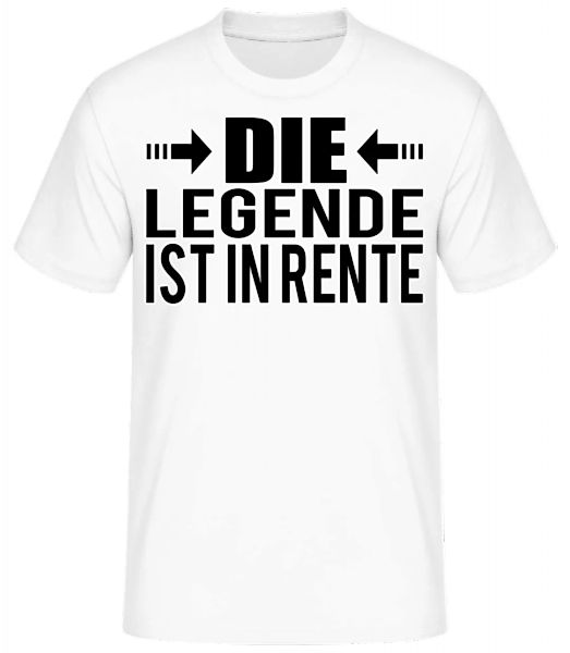 Die Legende Ist In Rente · Männer Basic T-Shirt günstig online kaufen