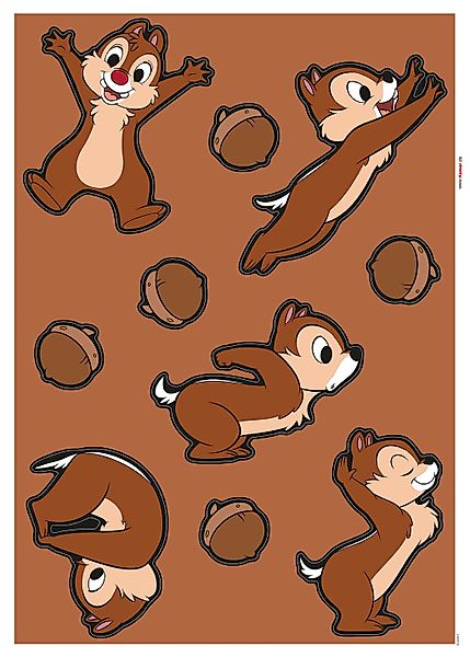 Komar Wandtattoo "Chip n Dale Hazelnut Hunt", (1 St.), 50 x 70 cm (Breite x günstig online kaufen