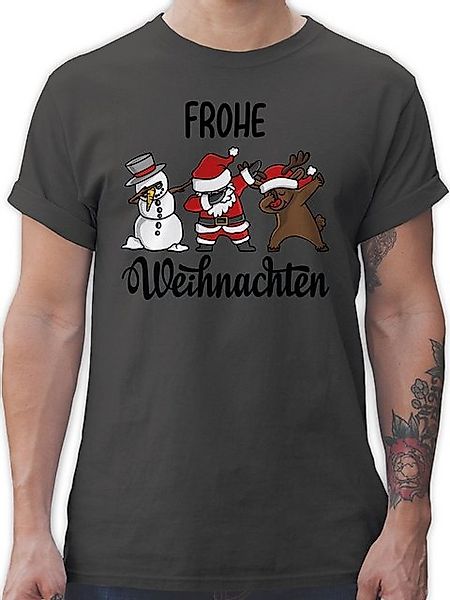 Shirtracer T-Shirt Dabbing Frohe Weihnachten I Schneemann I Weihnachtsmann günstig online kaufen