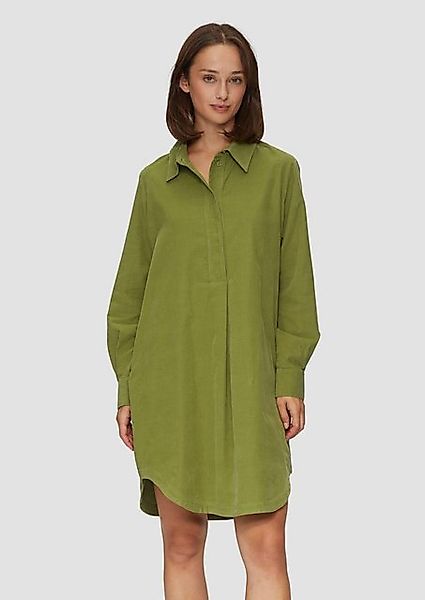 s.Oliver Minikleid Hemdblusenkleid aus Feincord mit seitlichen Eingrifftasc günstig online kaufen
