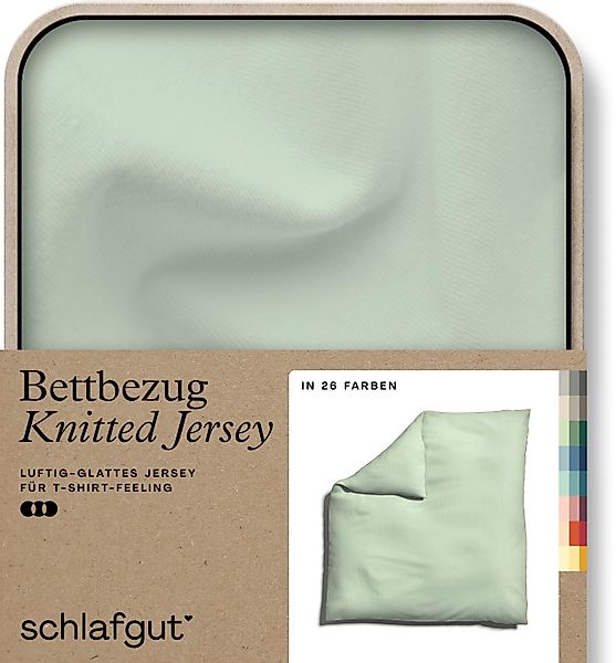 Schlafgut Bettbezug Knitted Jersey uni, aus günstig online kaufen