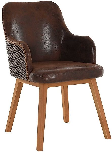 Krines Home Esszimmerstuhl Polstersessel Wave Sessel Loomsessel Esszimmerse günstig online kaufen