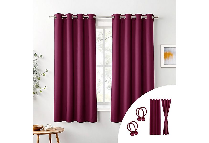 Cozyor Verdunkelungsvorhang 2er-Set inkl. 2 Magnethalter, thermoisolierend, günstig online kaufen