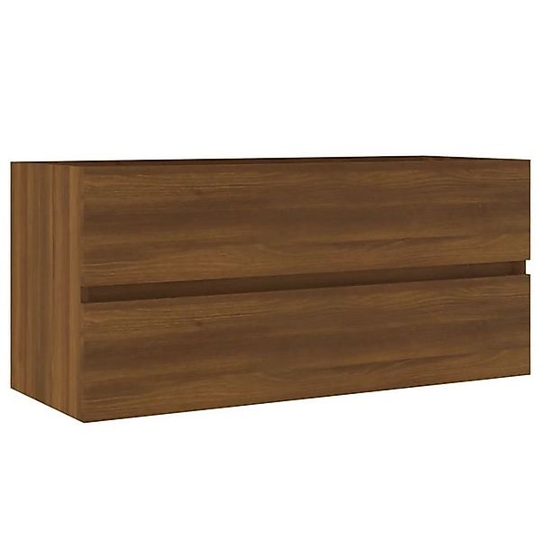 vidaXL Waschbeckenunterschrank Waschbeckenschrank Braun Eiche 100x38,5x45 c günstig online kaufen