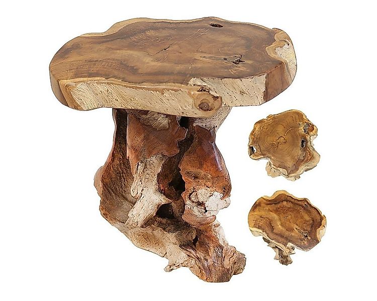 Oriental Galerie Blumenhocker Kleiner Wurzelhocker Teakholz Beistelltisch U günstig online kaufen