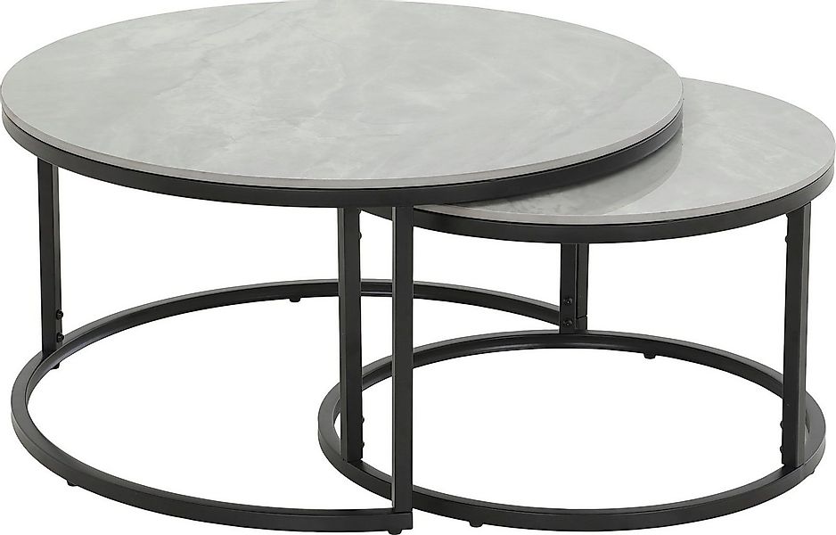 HELA Satztisch LUIS Topseller, Couchtisch rund (Set, 2-St), 2er Set, 12mm S günstig online kaufen