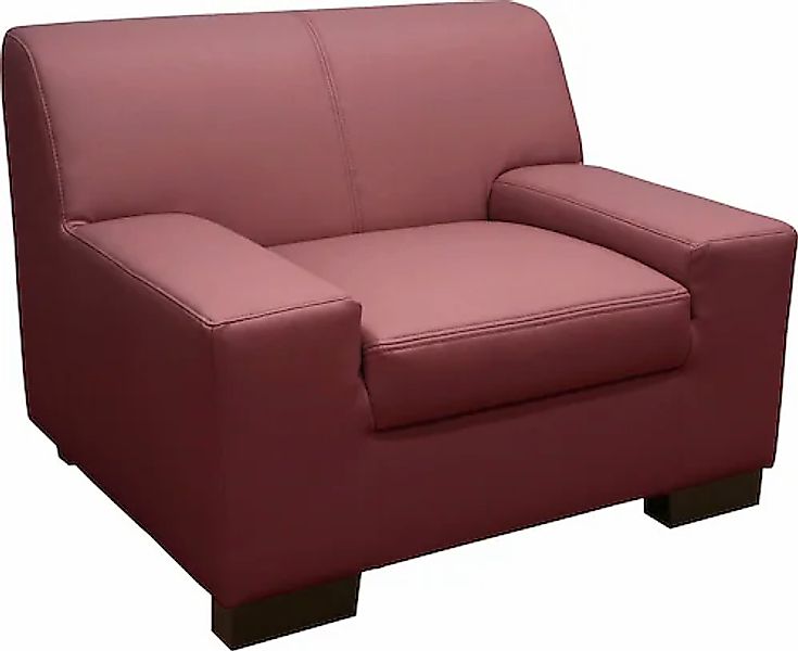 DOMO collection Sessel »Norma kubisch und zeitlos, komfortabel, flache Arml günstig online kaufen