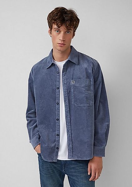 s.Oliver Langarmhemd Hemd Lässiges Cord-Overshirt aus Baumwollstretch günstig online kaufen