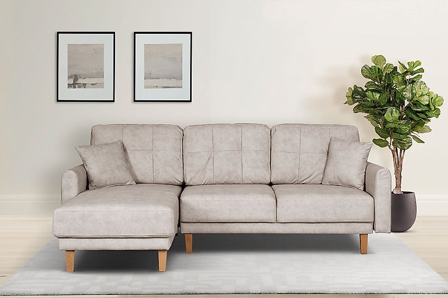 Home affaire Ecksofa "TRIPLO optionale Schlafsofa mit Bettkasten, Maße B/T/ günstig online kaufen